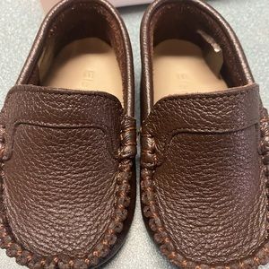 Elephantino infant size 4 brown loafers NWT